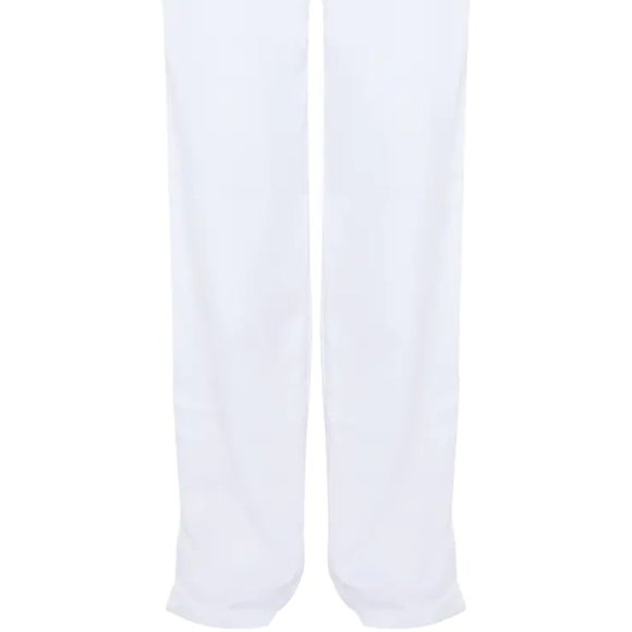 NWT PrettyLittleThing Sheer White Wide Leg Pants - Picture 6 of 11